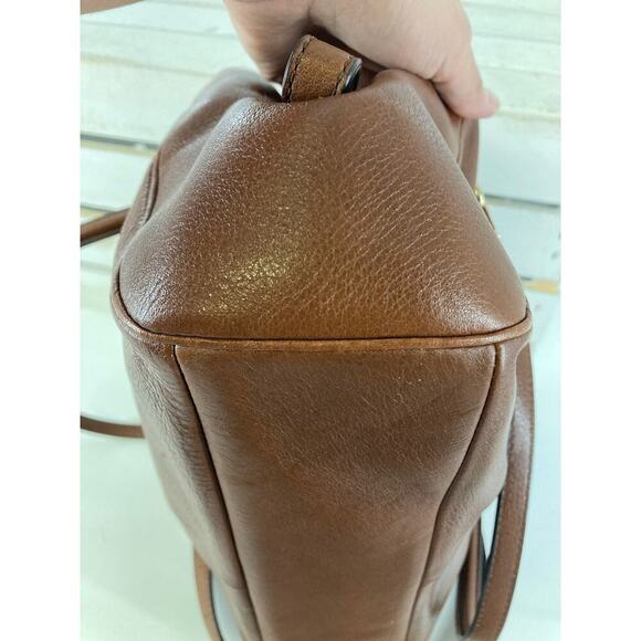 COACH 25169 MEDIUM BROWN LEATHER CROSSBODY BAG - Picture 10 of 11